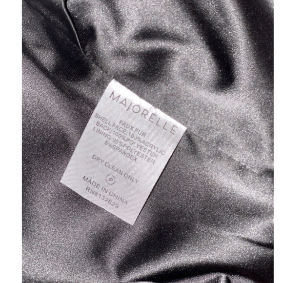 MAJORELLE / Revolve Luka Faux Fur Coat Red Multi - Picture 6 of 6